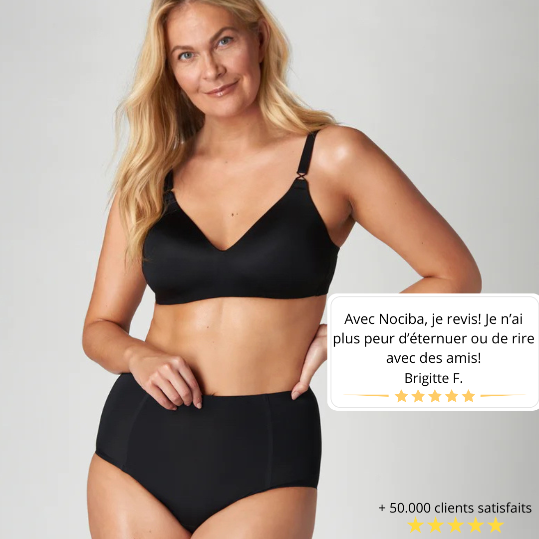 Lot 7 culottes d'incontinence Julie Flux modéré + 1 sac de lavage offert 🎁