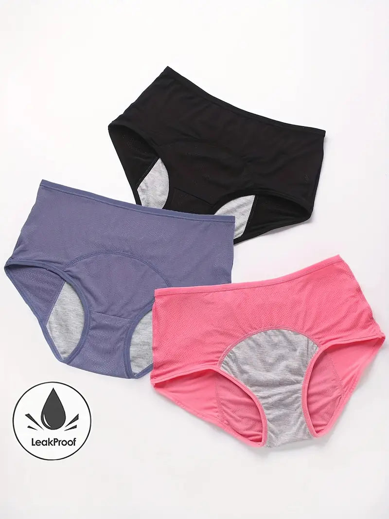 Lot de 3 culottes d'incontinence Julie Flux modéré