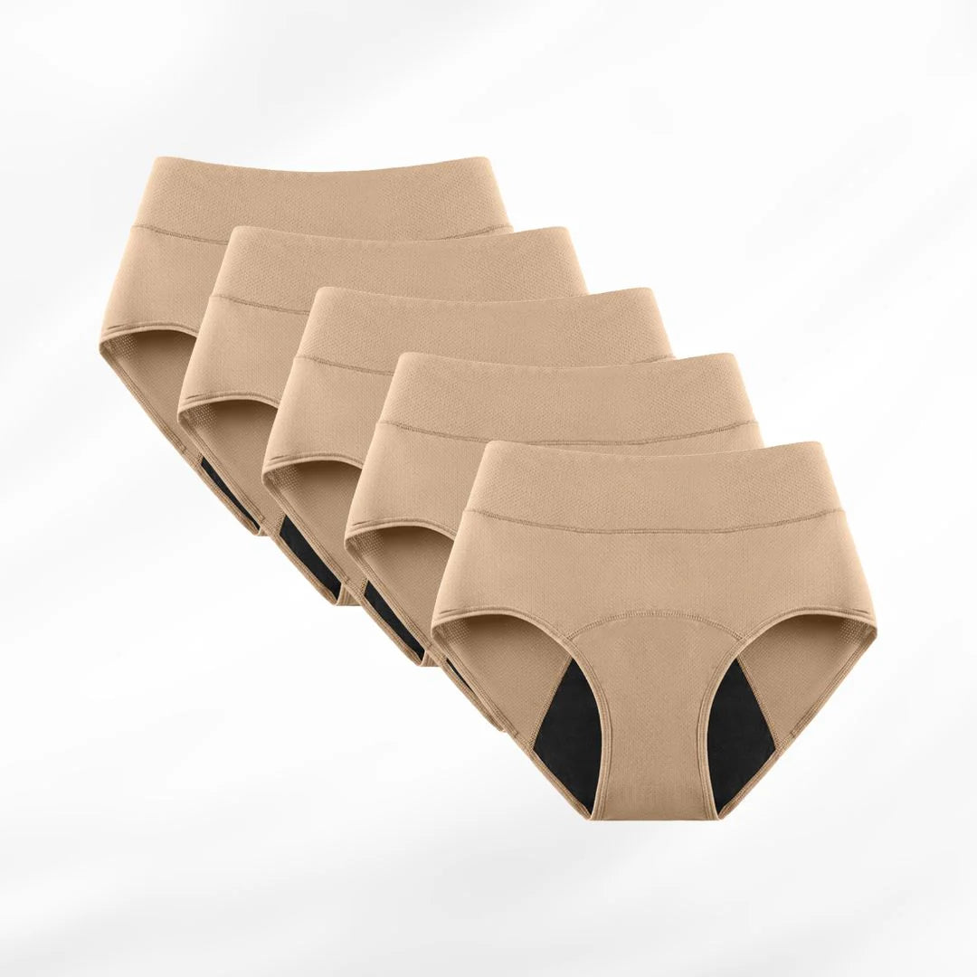 Culottes Signature taille haute + absorption élevée (le lot de 5)