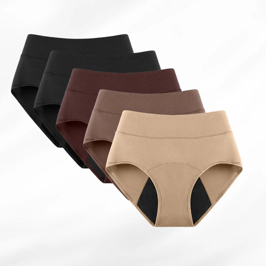 Culottes Signature taille haute + absorption élevée (le lot de 5)